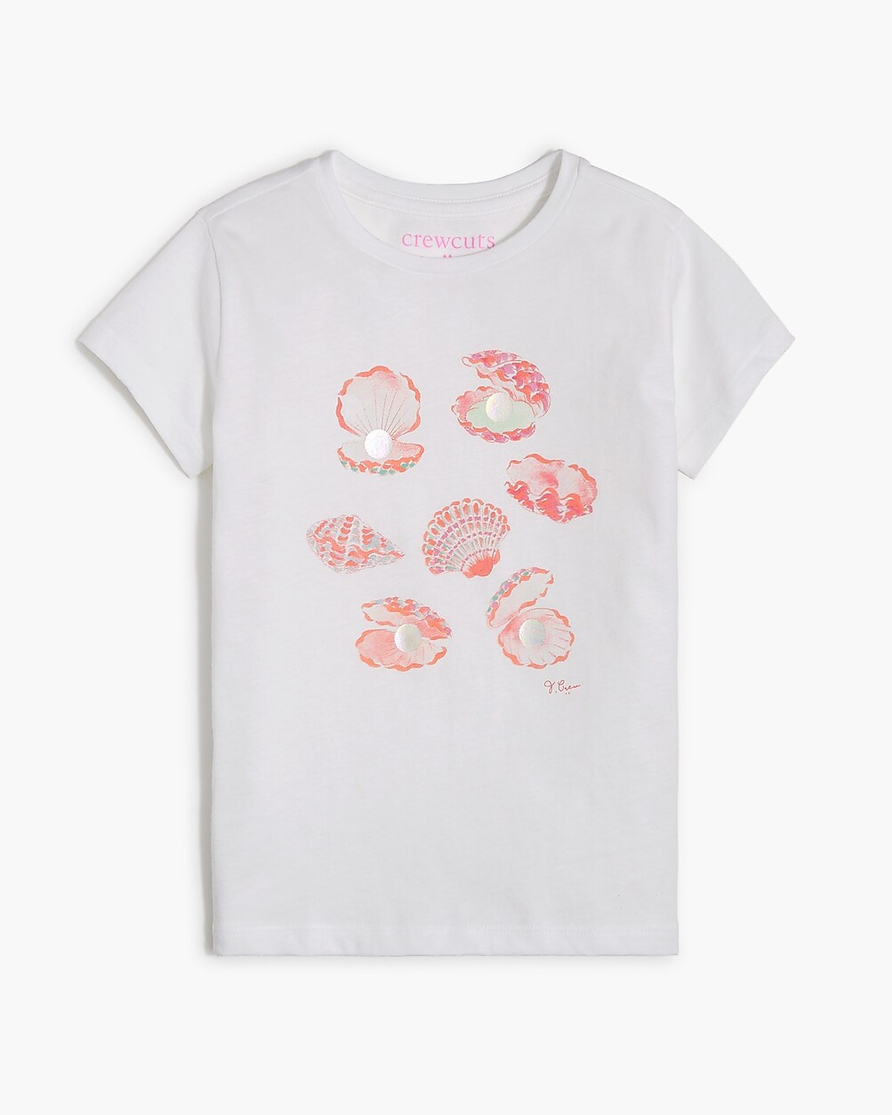 Girls' clams graphic tee | J.Crew Factory