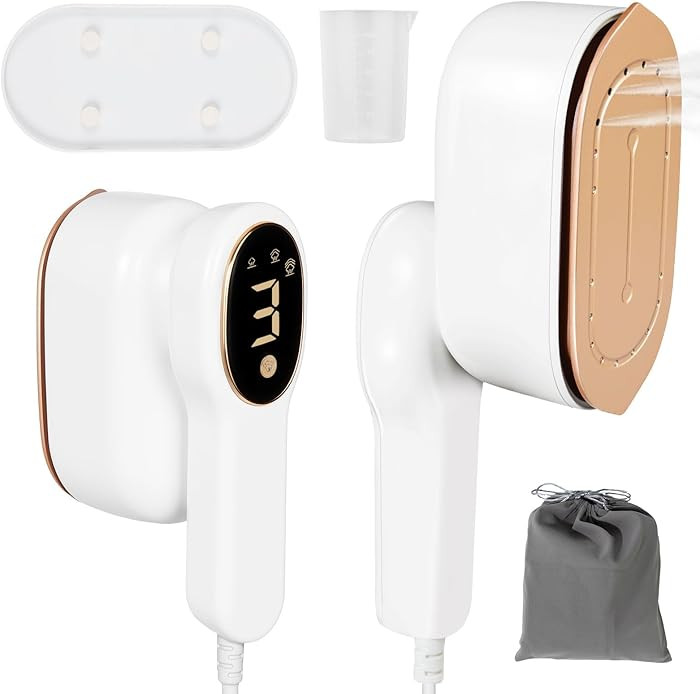 Smart Travel Steamer for Clothes, 1200W Handheld mini travel Steam All-in-One Portable Steamer Ir... | Amazon (US)