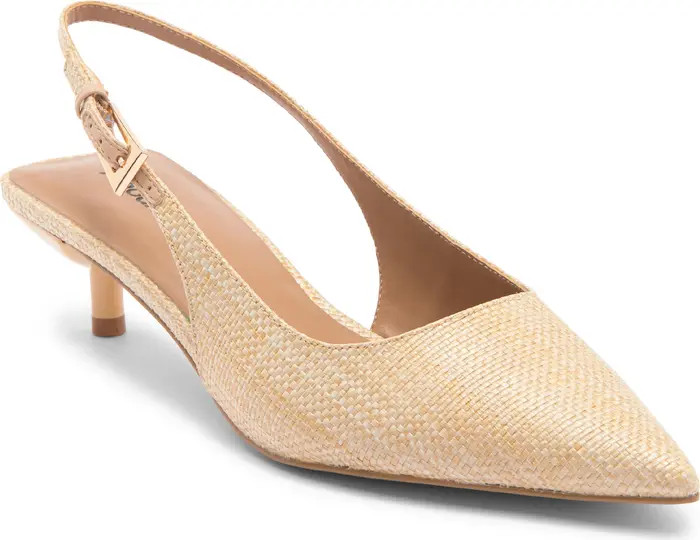 Lidia Slingback Kitten Heel Pump (Women) | Nordstrom Rack