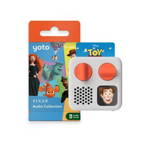 Yoto Mini (2024 Edition) + Disney Pixar Bundle – Kids Screen-Free Bluetooth Audio Player, All-in-1 Travel Device for Stories Music Podcast Radio White Noise Ok-to-Wake Alarm Clock | Amazon (US)