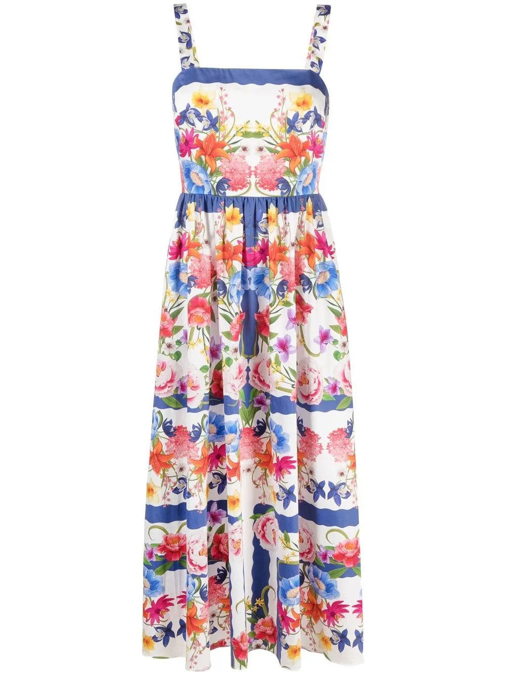 Borgo De Nor Ninet floral-print Midi Dress - Farfetch | Farfetch Global