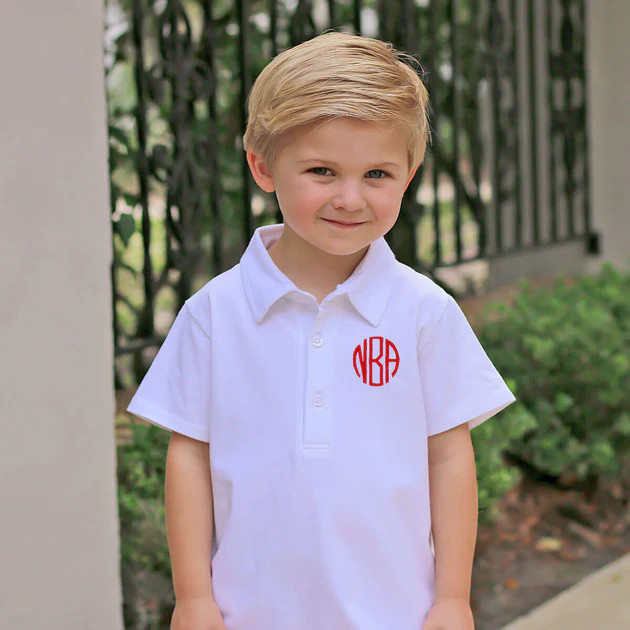 Solid White Knit Polo | Classic Whimsy