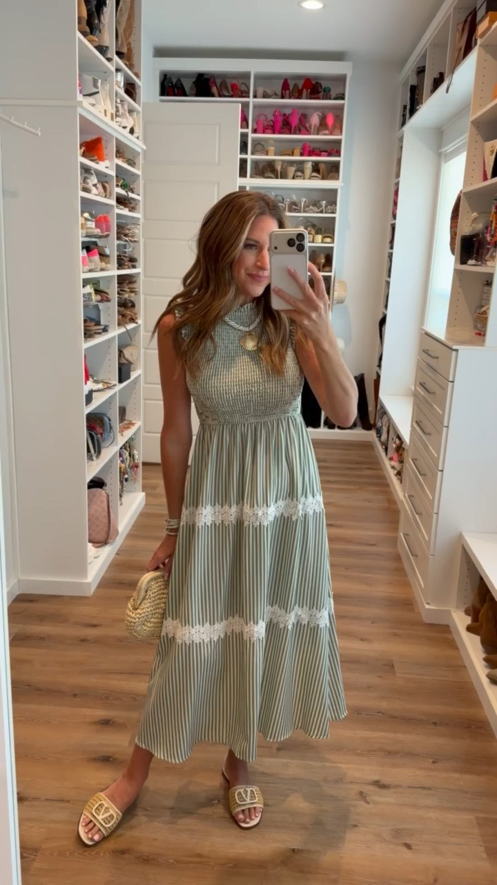 In a small dress, sandals, necklace, bag and accessories - fits tts.

#LTKootd #LTKgrwm #LTKSeasonal