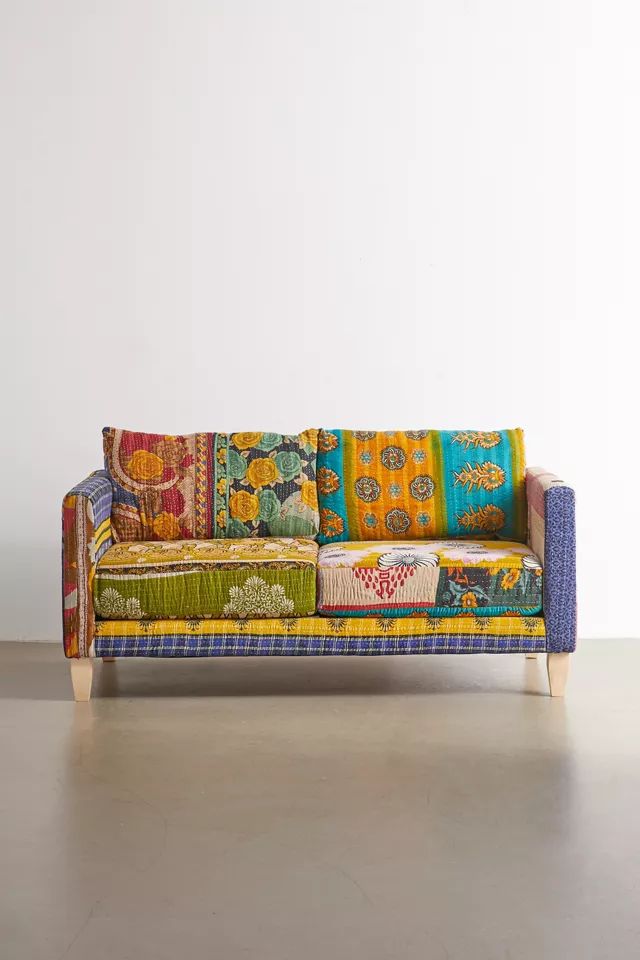 Urban Renewal One-Of-A-Kind Kantha Love Seat | Urban Outfitters (US and RoW)