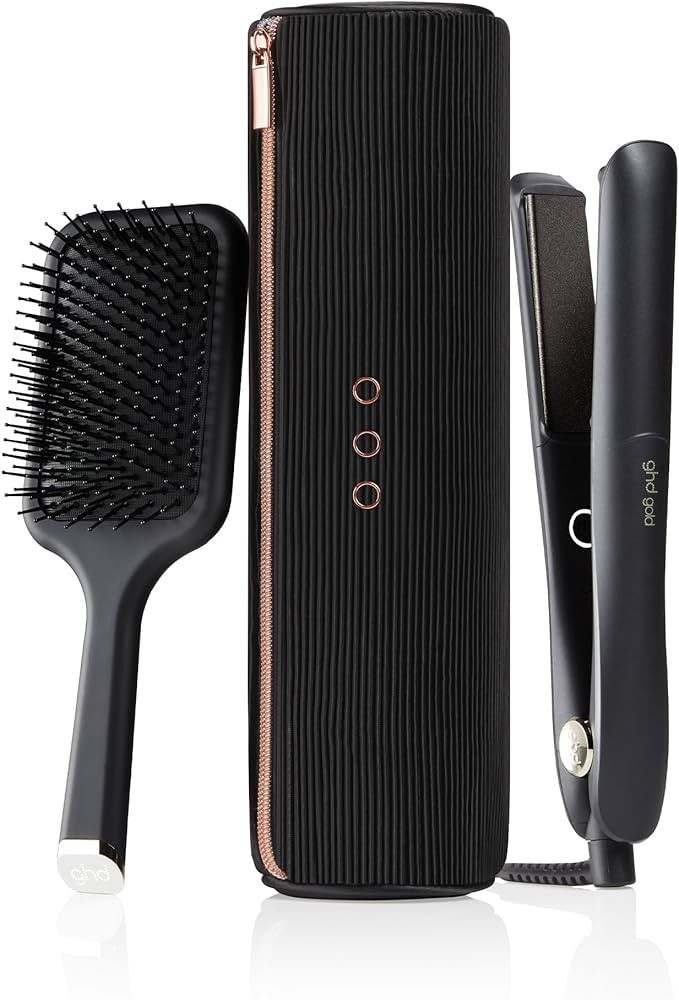 ghd gold gift set - Set de regalo plancha de pelo profesional, cepillo ghd all-rounder y neceser ... | Amazon (ES)