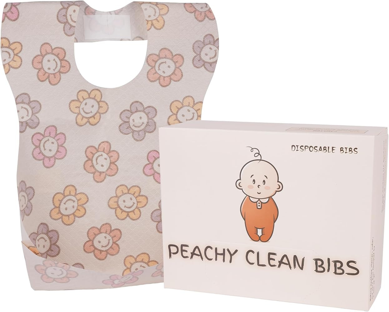 Disposable Baby Bibs (30pcs) Individually Wrapped - Soft 3-Layer Cute & Fun Waterproof Bibs for B... | Amazon (US)