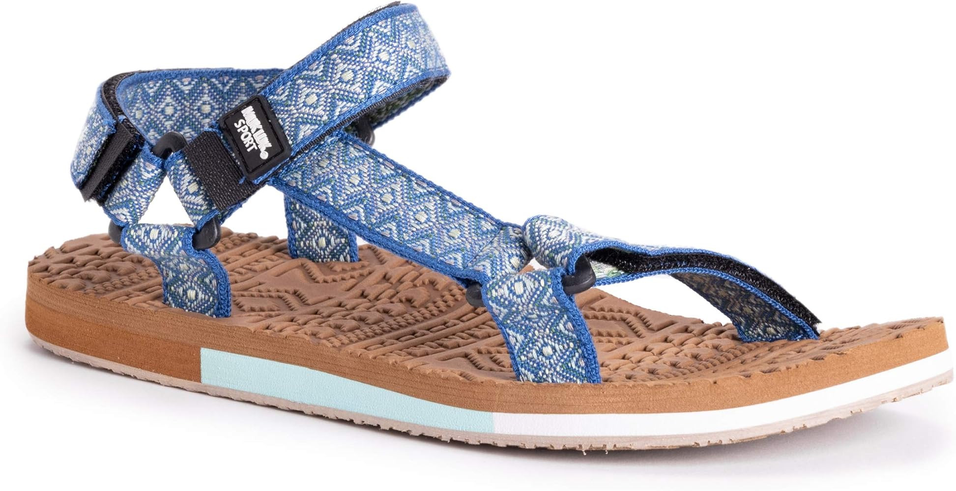 MUK LUKS Women's Sand Bar Sandal-Blue | Amazon (US)