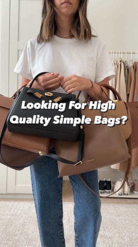 My collection of High quality simple bags  

Many of the bags in the video can’t be linked here since they’re not on LtK but left names in the video if you want to google them  

#LTKitbag