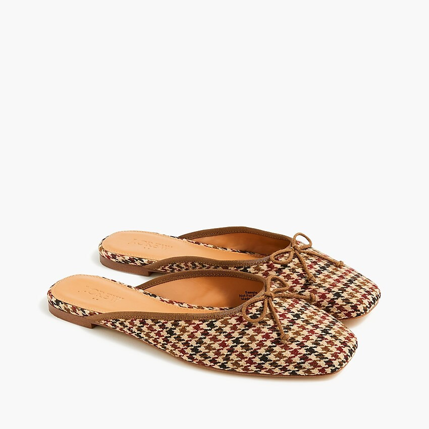 Plaid ballerina mules | J.Crew Factory
