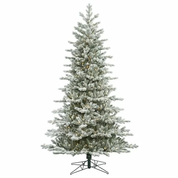 Frosted 6.5' Fir Artificial Christmas Tree with 500 Clear Lights | Wayfair North America