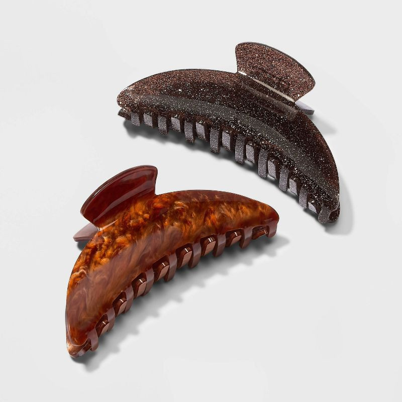 Rhinestone Claw Hair Clip 2pc - A New Day™ | Target