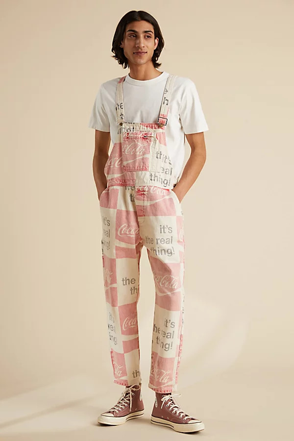 Rolla's X Coca Cola Printed Checkerboard Overall | Urban Outfitters (US and RoW)