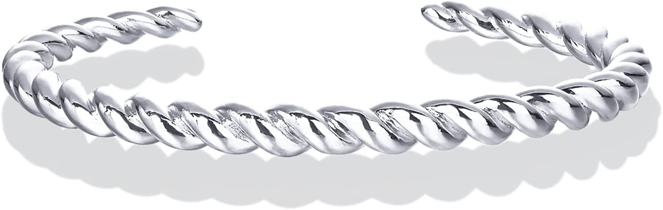 PAVOI Gold Plated Twisted Chunky Bangle Bracelet | 14K Gold Plated | Lightweight Everyday Jewelry | Amazon (US)