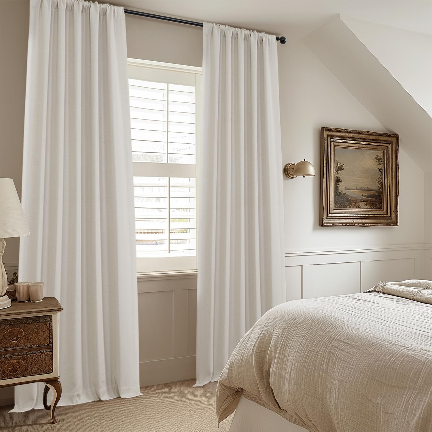 HPD Half Price Drapes BOCH-LN185-P Faux Linen Room Darkening Curtains for Bedroom (1 Panel), 50 X... | Amazon (CA)