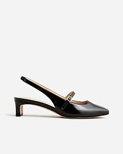 Layla slingback Mary Jane heels in spazzolato leather | J. Crew US