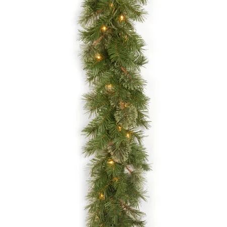 National Tree 9' x 10" Atlanta Spruce Garland with 50 Clear Lights - Walmart.com | Walmart (US)