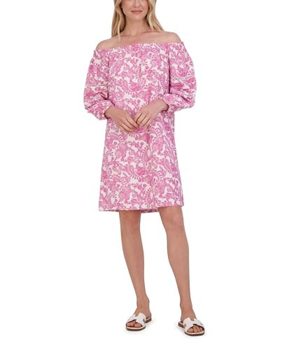 Stella Parker Women's Off Shoulder Balloon Sleeve Midi Dress, Paisley | Amazon (US)