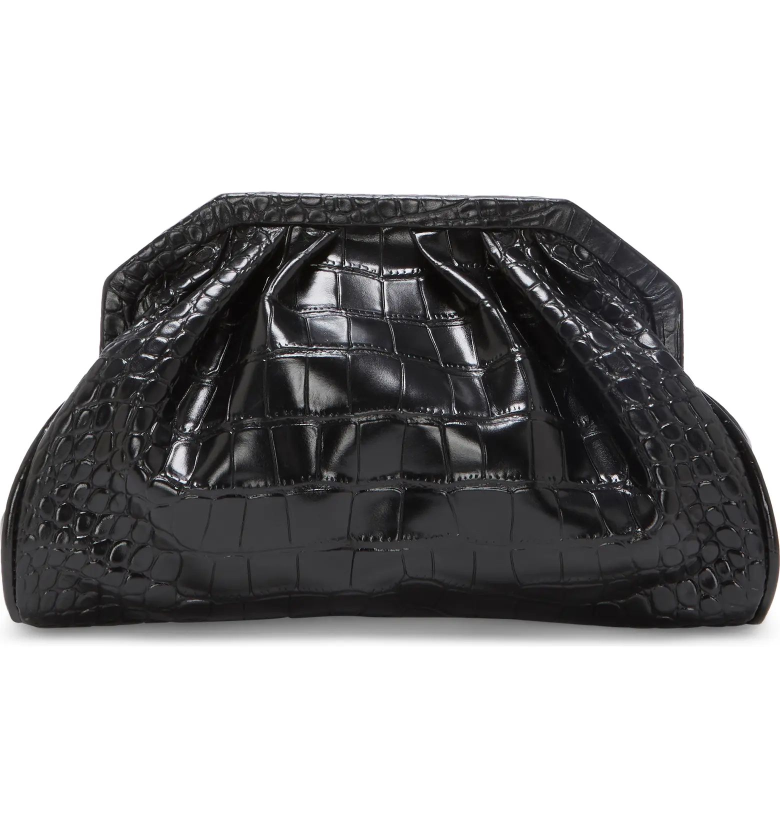 Baklo Croc Embossed Leather Clutch | Nordstrom