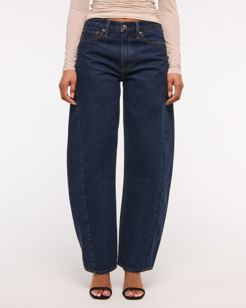 Women's Mid Rise Barrel Jean | Women's Bottoms | Abercrombie.com | Abercrombie & Fitch (UK)