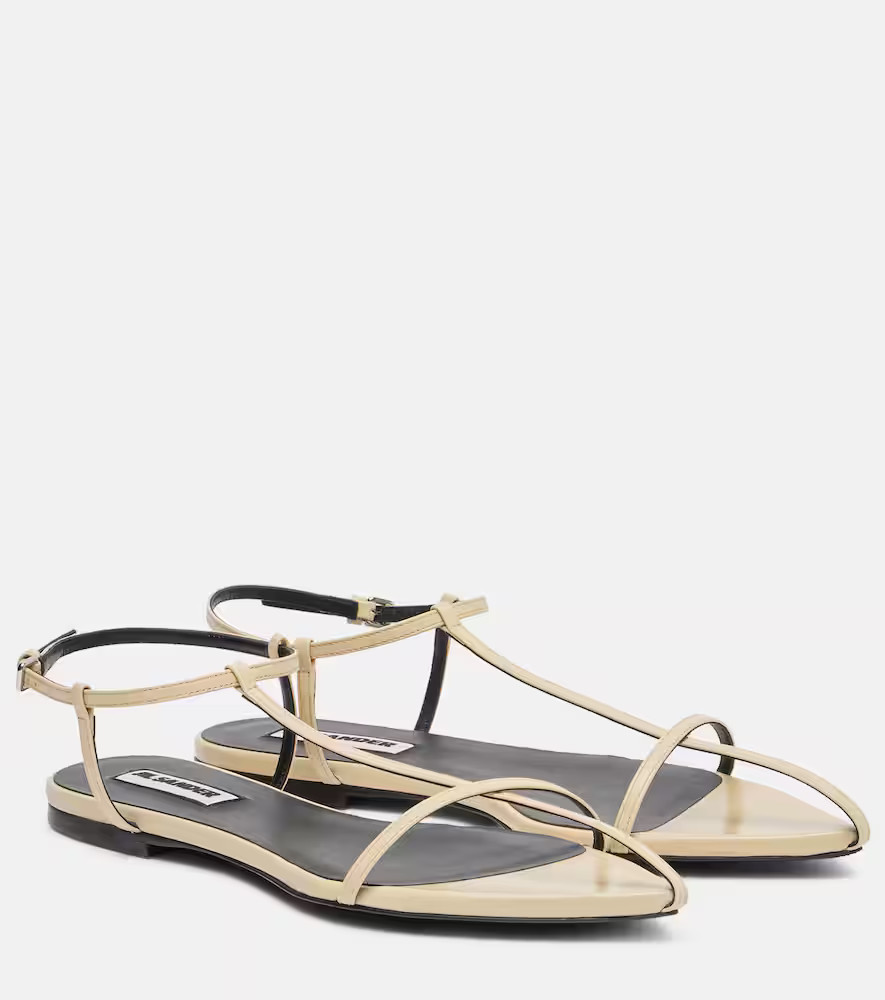 Jil Sander Leather sandals | Mytheresa (UK)