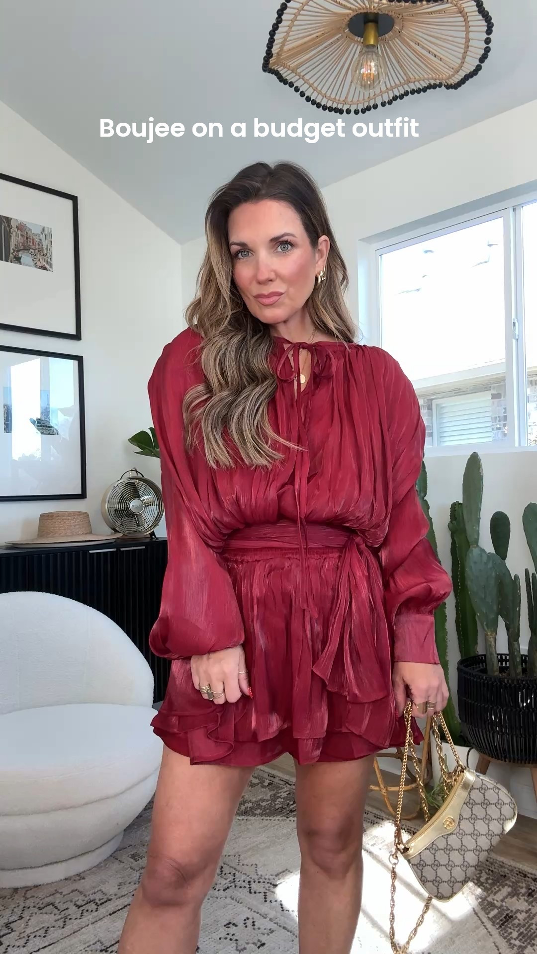 Amazon Valentine’s Day outfit idea!! 
Boujee on a budget~ 
This is a great look for less!!! 
This actually has shorts under it. Love that. Wearing size medium. 


#LTKPetite #LTKValentine #LTKOver40