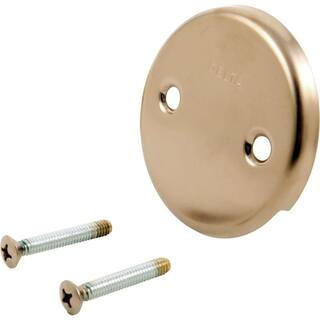 Delta Classic Collection Overflow Plate & Screws in Champagne Bronze RP31556CZ - The Home Depot | The Home Depot