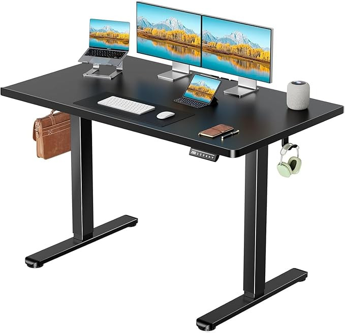 Marsail Electric Standing Desk with One-Piece Desktop,48 x 30 inch Height Adjustable Office Gamin... | Amazon (US)