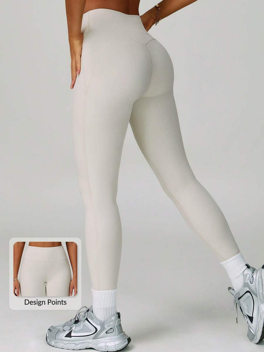MASKERT Pantalones deportivos para mujer, mallas para correr y fitness, pantalones de yoga, pantalones capri, cómodos para uso casual, ir al trabajo, pantalones ajustados de piel amigable | SHEIN