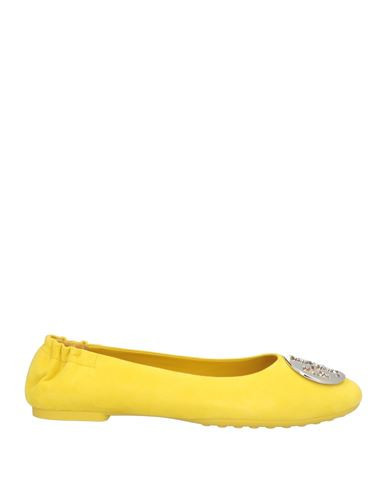Tory Burch Woman Ballet flats Yellow Size 7.5 Leather | YOOX (US)