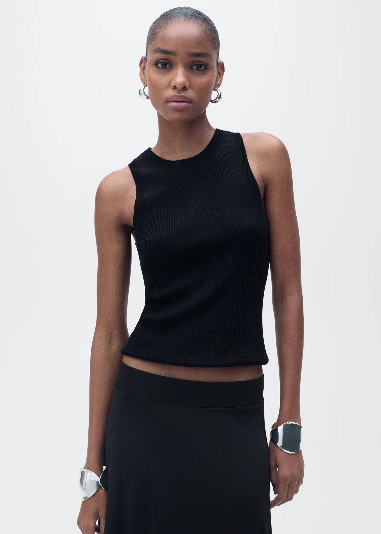 Ribbed knit top - Women | MANGO United Kingdom | MANGO (UK)