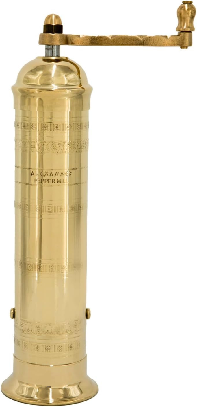 The Original Greek Pepper Mill 10 Inch Tall | European Pepper Mill Grinder with Crank Handle | Ma... | Amazon (US)