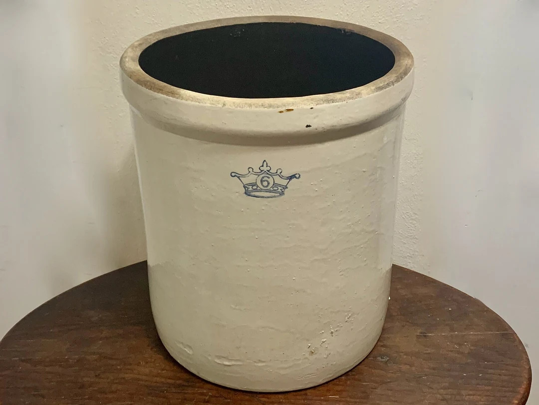 Antique Six 6 Gallon Robinson Ransbottom blue - Etsy | Etsy (US)