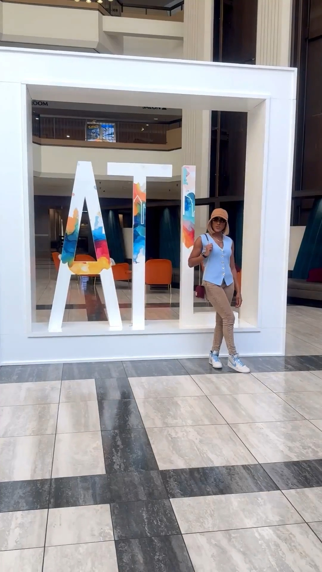 ✨ Casual Outfit Inspo ✨ Blue vest from Zara | Tan/brown Jeans from Fashion Nova | Tan Coach Hat | Burgundy Kate Spade Crossbody Bag | Spelman Nikes  🩵

📍Hilton Downtown Atlanta


#LTKStyleTip #LTKShoeCrush #LTKTravel