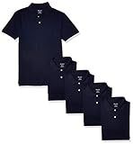 The Children's Place Boys' Short Sleeve Uniform Polo 5 Pack Set, Nautico, S (5/6) | Amazon (US)