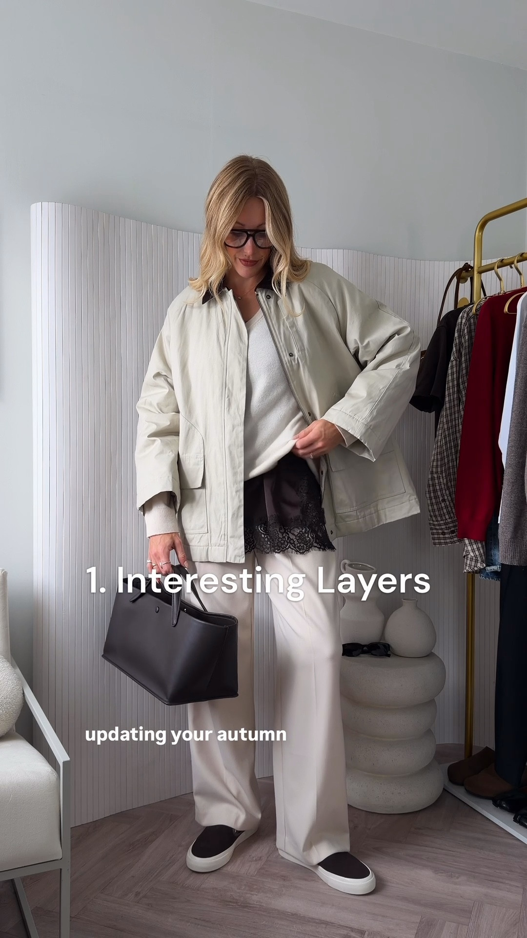 Barn jacket outfits 🤎

3 ways to wear: 

layering knitwear with a Zara satin lace trim cami 

A red jumper to add a pop of colour to workwear 

Checked shirt tied around the waist and citizens of humanity ayla jeans for a school run outfit 

#LTKautumn #LTKstyletip #LTKuk