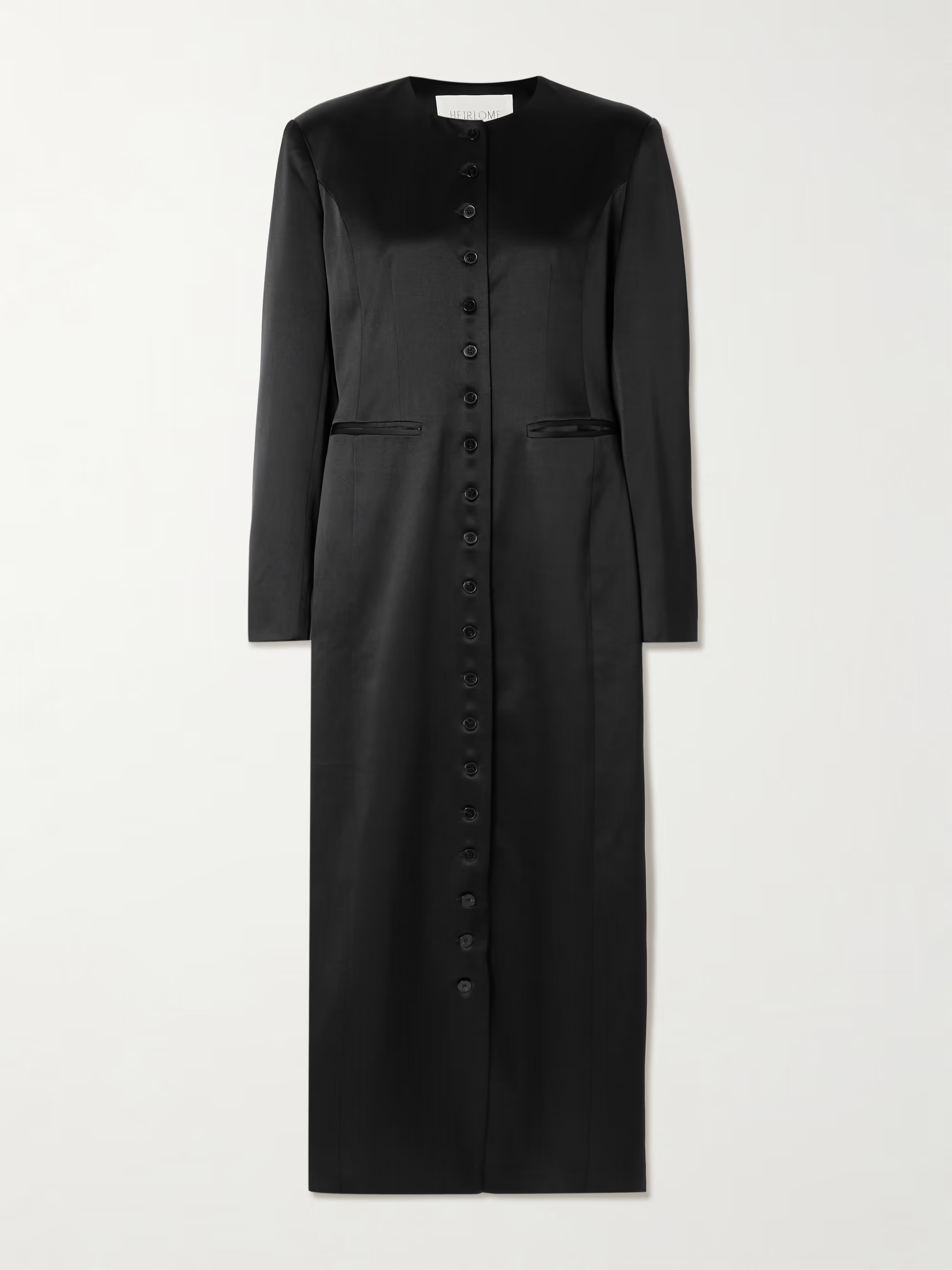 Edith silk-satin coat | NET-A-PORTER (US)