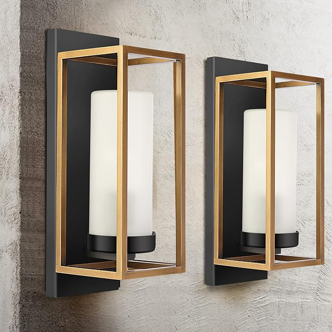 ALVIME Outdoor Wall Lights Fixture, Waterproof Modern Lantern for Front Porch, Patio, Exterior Sc... | Amazon (US)