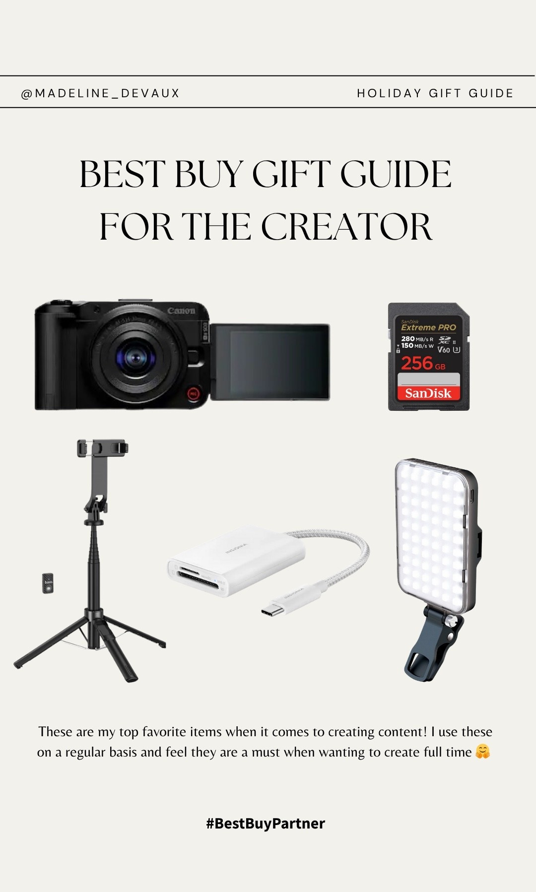  #BestBuyPartner | Shop all my favorite must haves from @bestbuy for the content creator in your life