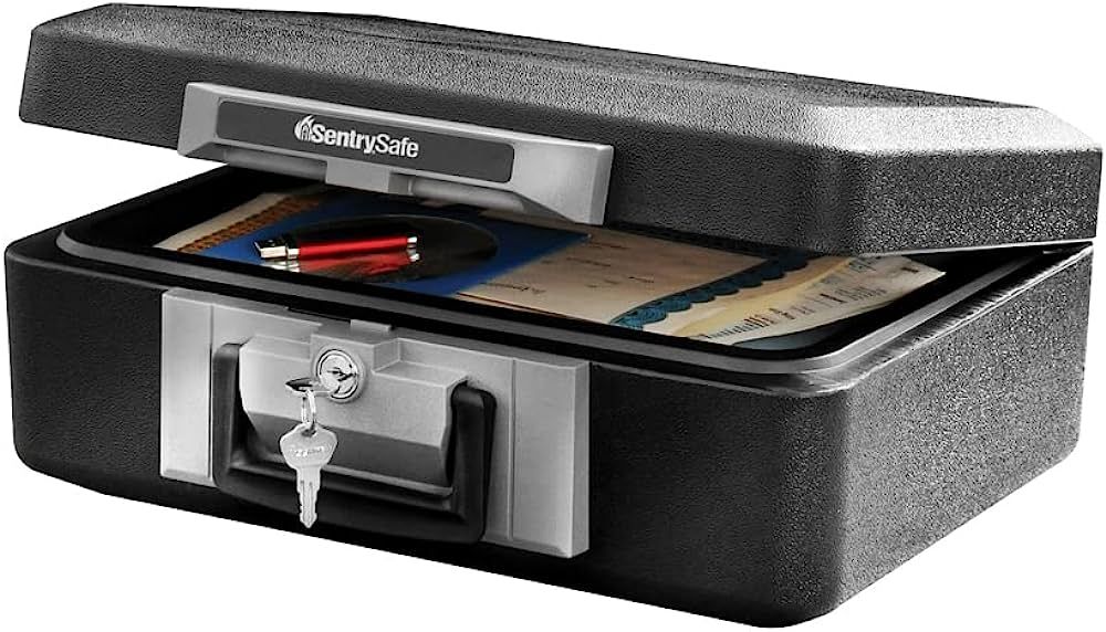 SentrySafe Fireproof Safe Box with Key Lock, Chest Safe with Carrying Handle to Secure Valuables ... | Amazon (US)