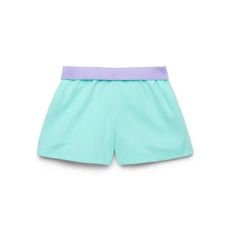 Wonder Nation Girls Kid Tough Knit Shorts Sizes 4-18 & Plus | Walmart (US)