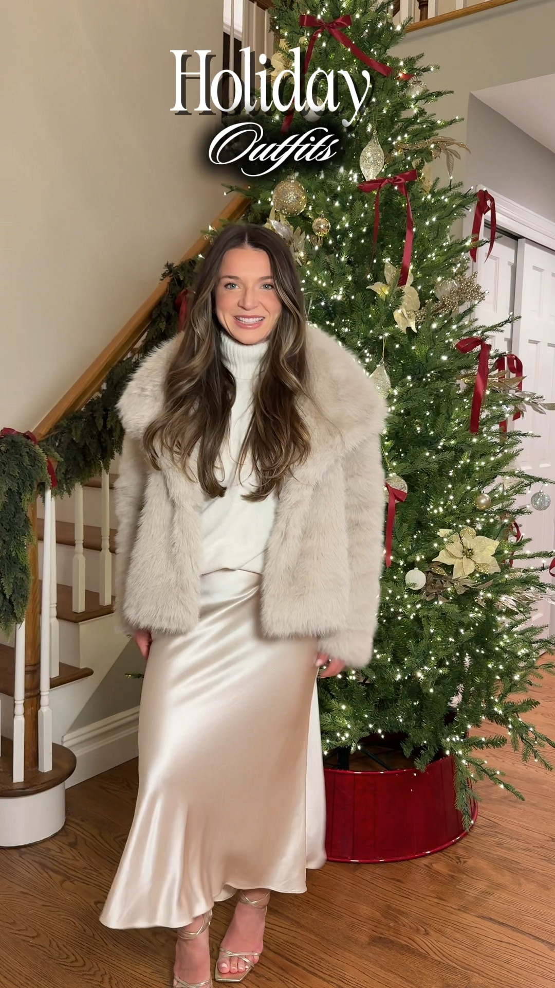 Holiday outfits. Christmas outfits. 

Midi skirt. Satin skirt. Fur coat. Fur jacket. Turtle neck sweater. Midi dress. Sequin skirt. Oversized sweater 

#LTKootd #LTKHoliday #LTKFindsUnder100