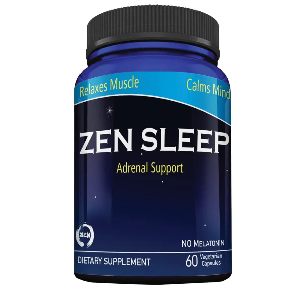 Zen Sleep | Non-Addictive Sleep Aid w/Adrenal Support. Contains Magnesium and Organic Herbs; Cham... | Amazon (US)