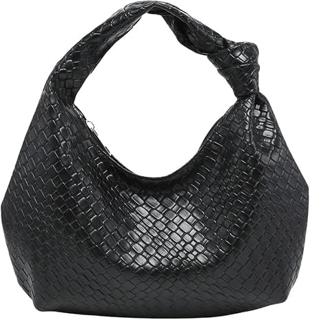 GORGLITTER Women's Woven Leather Purse Knot Lunch Tote Bags Small Handbag 2025 | Amazon (US)
