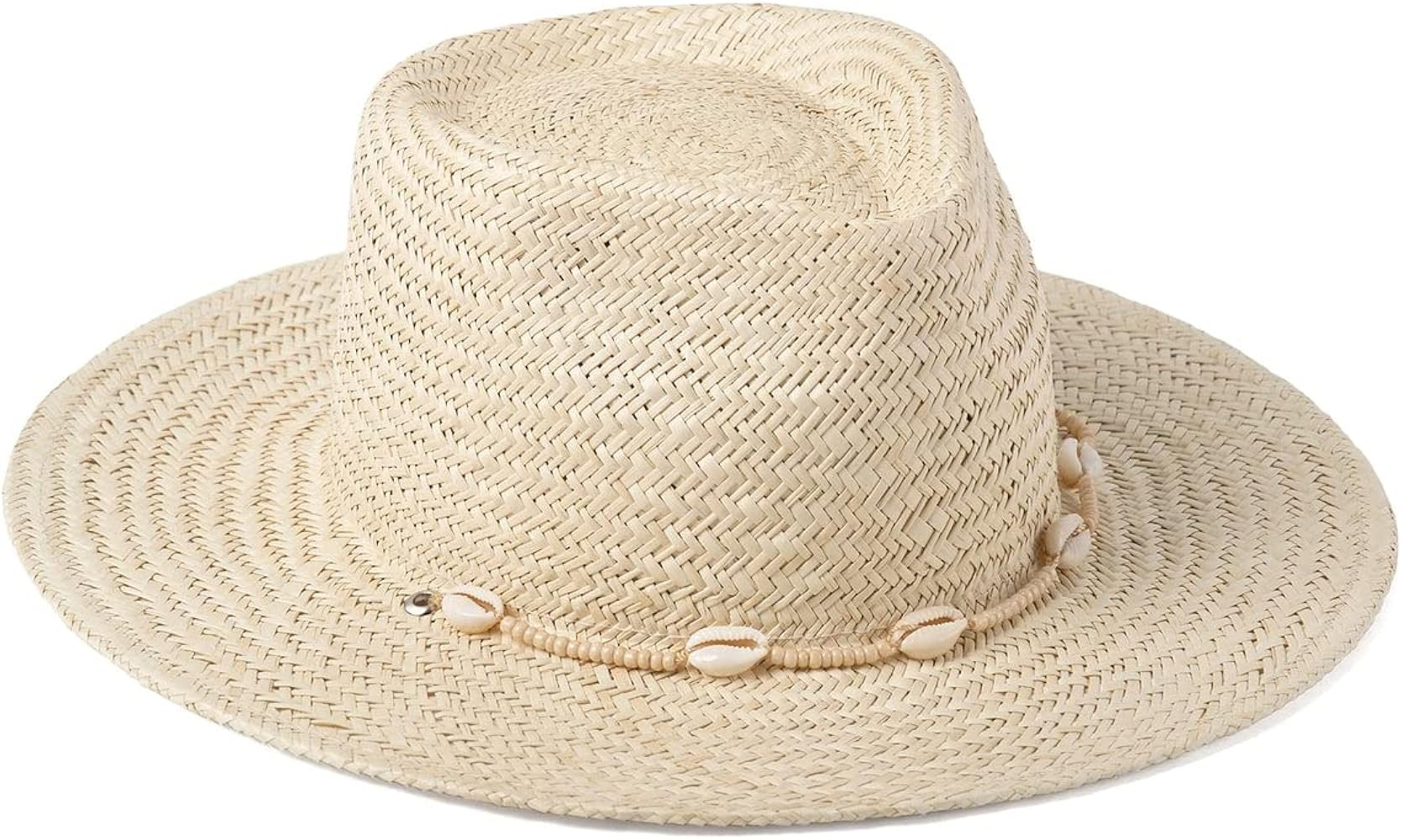 Lack of Color Women's Seashells Fedora Straw Hats | Amazon (US)