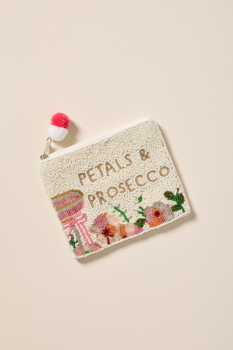 Petals And Prosecco Pouch | Francesca's