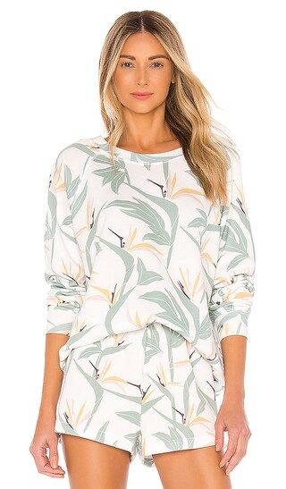 Wildfox Couture Bird Of Paradise Sommers Sweatshirt in Multi Colored - Green. Size S (also in XS). | Revolve Clothing (Global)