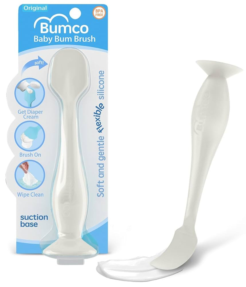 Bumco Diaper Cream Spatula - BPA-Free Diaper Bag Essentials, Soft Butt Spatula Baby, Mom-Invented... | Amazon (US)