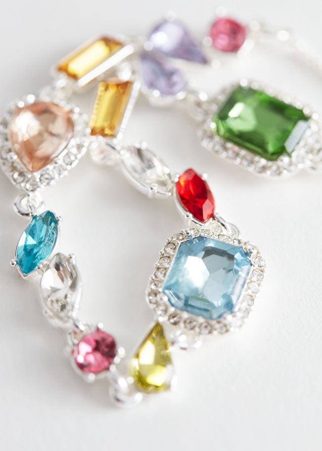 Rhinestone Encrusted Glass Stone Bracelet | & Other Stories US