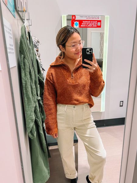 Let’s just say that Target is killing the fall basic game 😍🍂 This quarter zipped is front tucked but so beautiful and cozy — comes in a few colors. And these cord pants feel like elevated sweats 🙌🏼

#LTKfit #LTKstyletip #LTKSeasonal