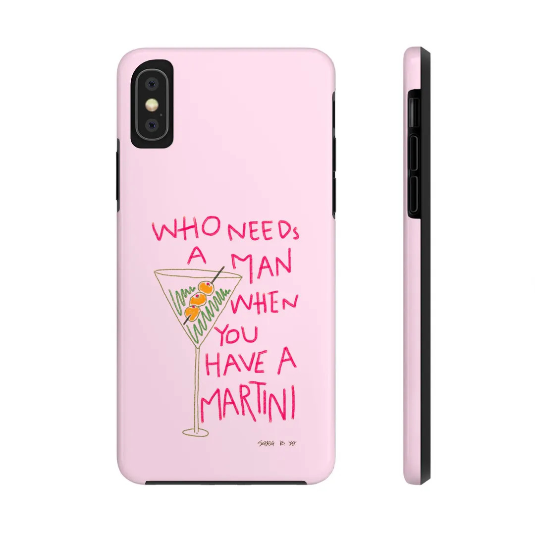 Martini Vs. Man Phone Case - Etsy | Etsy (US)
